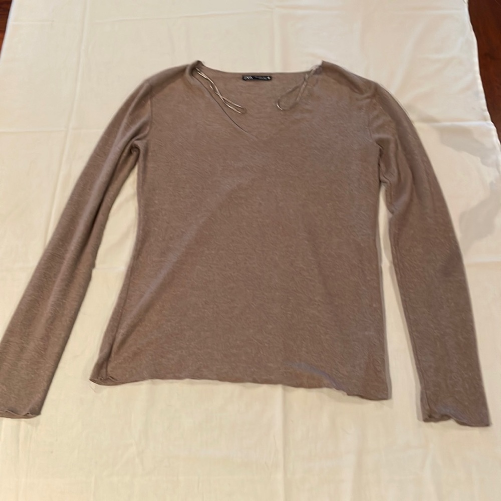 Zara V Neck Sweater Top.